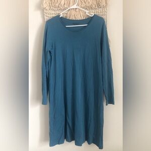 Gudrun Sjoden Organic Cotton Tunic Dress Long Sleeve Lagenlook with Pockets